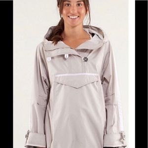 lululemon athletica Light Gray Hooded Jacket